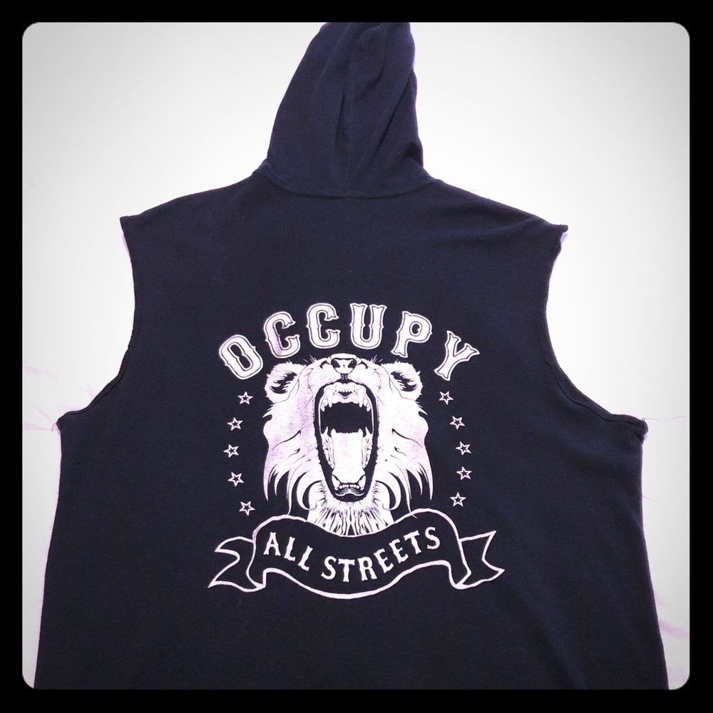 Custom sleeveless zip up